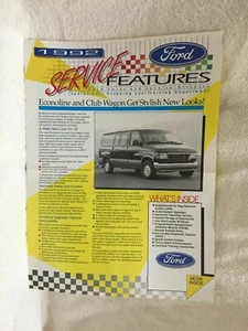 1992 FORD SERVICE FEATURES PUBLICATION "NOS" - Picture 1 of 2