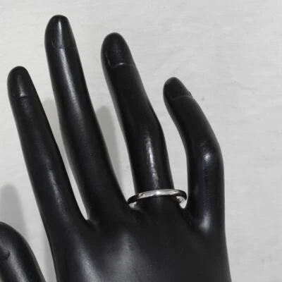 Anillo Bailarina Cartier Banda EE. UU. 8 PT950 Platino Logo Grabado Hombres 2mm Accesorio Foto 1 de 4