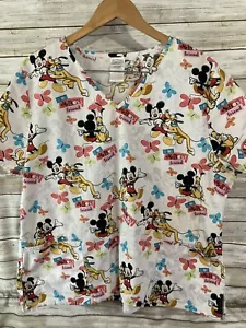Blusa Médica Disney XL para Mujer Mickey Pluto I Love My Best Friend Todo Algodón j378 - Imagen 1 de 3