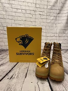 HERMAN SURVIVORS MENS GRIZZLY 8” STEEL TOE EORK BOOTS SZ 11.5W - Picture 1 of 10