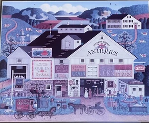 Charles Wysocki Peppercricket Farms Framed print Matted 18”x16” - Picture 1 of 5