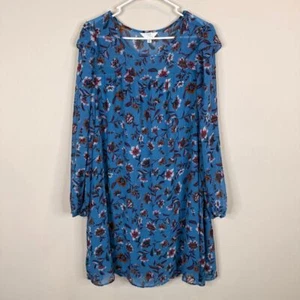 Time and Tru Dress Womens Size XL Floral Cottage Core Long Sleeve NWT - Picture 1 of 11