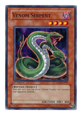 TAEV EN017 1ST ED 3X VENOM SERPENT COMMON CARDS - Image 1 of 2