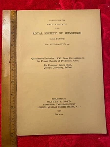 Some Correlations in the Present Results by James Small             - Bild 1 von 1