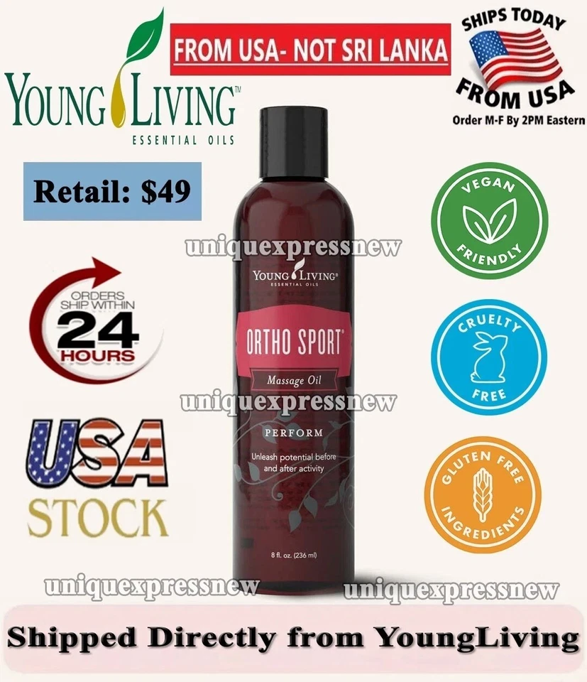 Young Living ORTHO SPORT Massage Oil PERFORM 8 oz Essential Oil - New&Sealed - Image 1 of 1