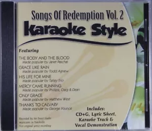 Songs of Redemption Volume 2 Christian Karaoke Style NEW CD+G Daywind 6 Songs - Picture 1 of 2