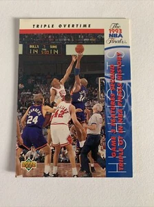 1993-94 Upper Deck 1993 NBA Finals Triple Overtime Chicago Bulls Card #205 - Picture 1 of 3