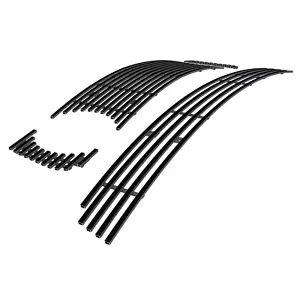 Fits 05-09 Ford Mustang GT V8 Stainless Black Billet Grille Grill Insert Combo - Bild 1 von 7
