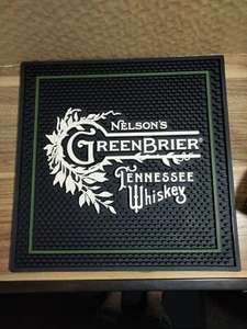 Nelson's Greenbrier Tennessee Whiskey Quadrat Bar Überlauf Matte 14"x14" Green Brier - Bild 1 von 6