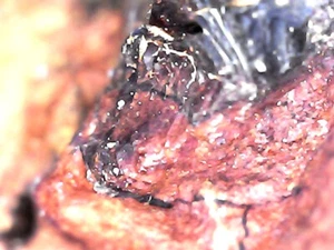 Minerali: Argento Nativo su Goethite/Limonite - Miniera di Libiola (GE) Liguria - Foto 1 di 11