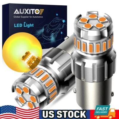 CANBUS 1156 LED Señal de giro Bombilla Intermitente Estacionamiento Amarillo Brillante Ámbar Foto 1 de 4