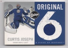 2000-01 Upper Deck Vintage Original 6 A Piece of History Curtis Joseph Toronto