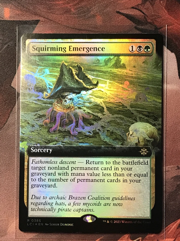 MTG Squirming Emergence FOIL Extended Art Lost Caverns of Ixalan LCI 0386 NM - Image 1 of 1
