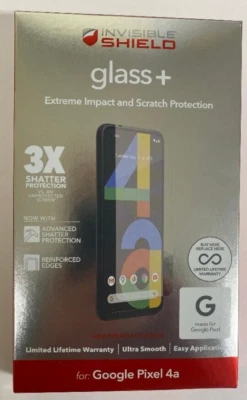 ZAGG - InvisibleShield® Glass+ Screen Protector for Google Pixel 4a - Image 1 of 2
