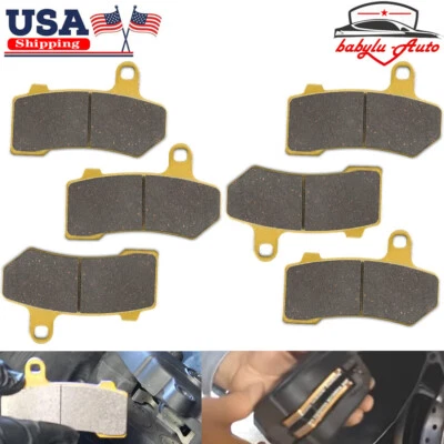 Front & Rear Ceramic Brake Pad for Harley Davidson FLHX Street Glide 2008-2015 — 第 1/4 张图片