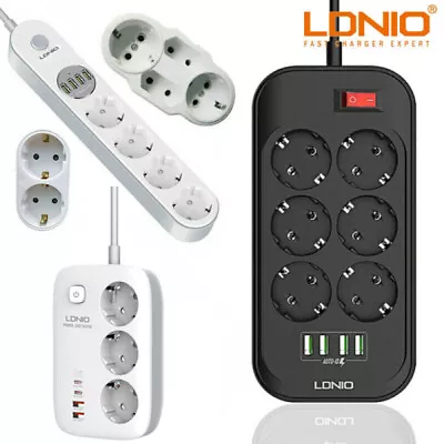 Steckdosenleiste, Mehrfachsteckdose mit 3,4A USB Anschlüsse, 2500W Multistecker - Bild 1 von 4