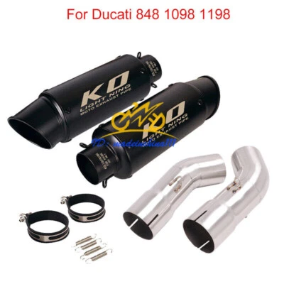 Silenciador conector de enlace de tubo de escape de motocicleta deslizamiento para Ducati 848 1098 1198 Foto 1 de 4