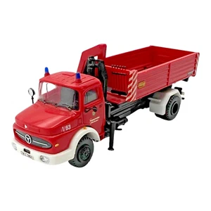 1:87 Preiser Mercedes-Benz LA 1924 Abrollkipper Meiller Feuerwehr Wiesbaden H0 - Bild 1 von 4