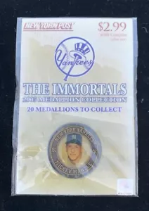 *NEW SEALED* 2005 NEW YORK POST NY YANKEES IMMORTALS MEDALLIONS MICKEY MANTLE - Picture 1 of 2