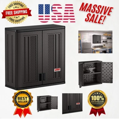 Gabinete de pared de resina de 4 pies de alta resistencia - Estante ajustable y bloqueable para seguridad St... Foto 1 de 4