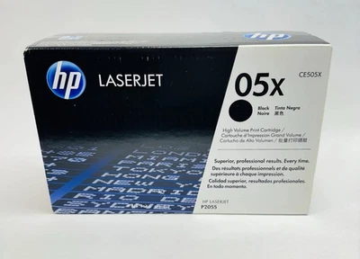 Genuine HP 05X Black High Yield Toner Cartridge CE505XC OEM (NO BOX) - Image 1 of 3