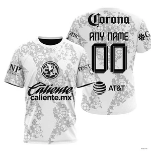 Camisa personalizada LIGA MX Club América 3D 2025 diseño blanco niño, talla adulto - Imagen 1 de 7