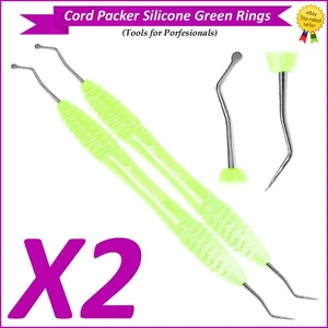 Dental Gingival Cord Packer | Silicone Green Grip - Picture 1 of 11
