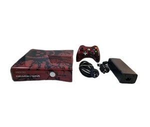 Limited Edition Gears Of War 3 Xbox 360s Slim 320GB Console + Matching Controlle - Picture 1 of 24