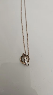 Swarovski Rose Gold Infinity Necklace - Image 1 of 4