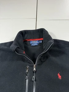 Ralph Lauren Polo Jacket Uomo M Performance Pile Full Zip Leggero Rosso LEGGI - Foto 1 di 11