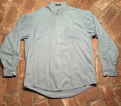 VTG The Arrow Company Men’s Button Up Shirt Size 15 1/2 34/35 Long Sleeve Solid - Image 1 of 4