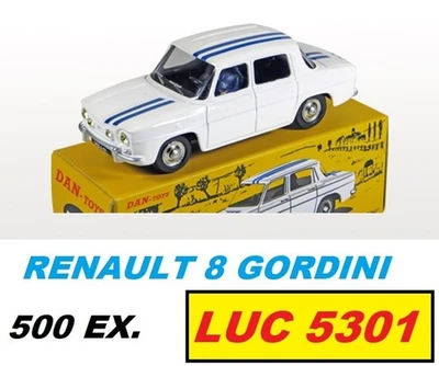DINKY 1414 PAR DAN TOYS RENAULT 8 GORDINI BLANCHE #DAN-060 VERSION 2012 - Photo 1/4