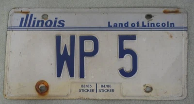 Illinois Vanity License Plate - Image 1 of 2
