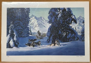 Charles Gause "North Country Trapper" signiert /#'d Limited Edition FULL Size - Bild 1 von 11