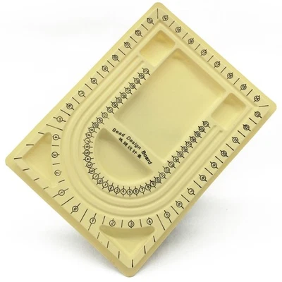 Bead Board Design Beading Board Tray DIY Craft Tool U-Shaped Channels for Girl - Image 1 of 4