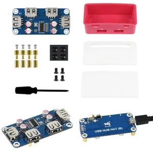 For Raspberry Pi Zero USB2.0 HUB Ethernet Expansion Board Adapter With Case Tool - Picture 1 of 14