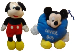 Disney World Mickey Mouse  Lover boy 2003 Valentines plush lot 2 - Picture 1 of 9