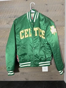 Vintage Boston Celtics NBA Starter Bomberjacke Satin Basketball Gr. M - Bild 1 von 6
