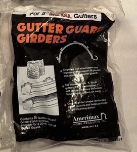 8 Count Amerimax Metal Gutter Guard Girders For 5” Gutters - Picture 1 of 5