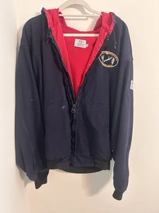 Chaqueta con capucha para hombre Tyndale FR azul marino resistente al fuego talla XL - Imagen 1 de 7