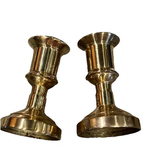 Candelabros italianos de latón macizo Luis XV réplicas 4545 Italia Navidad 2,75" - Imagen 1 de 17