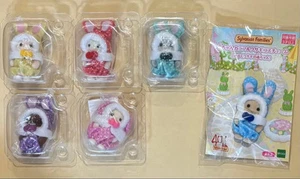 Sylvanian Families Exhibition Limited Baby Colorful Rabbit Costume 6 kinds set m - Picture 1 of 1