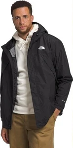 The North Face Regenjacke Hyvent Herren Large schwarz Kapuze Reißverschluss wasserdicht Shell - Bild 1 von 10