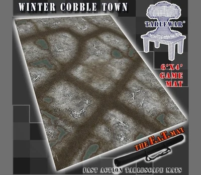 Table War Map - Winter Cobbletown 6'x4' The F.A.T. Mat (World Of Tanks, Axis) - Image 1 of 2