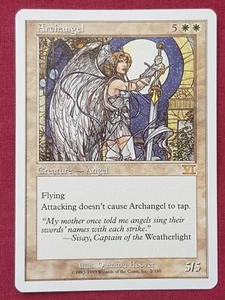 Magic The Gathering 6ª EDICIÓN ARCÁNGEL tarjeta blanca Magic The Gathering sexto - Imagen 1 de 2