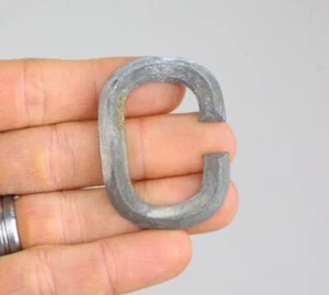 Vintage metal Letter C alphabet industrial initial craft marquee sign name badge - Picture 1 of 3