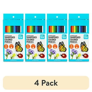 Pen+Gear Colored Pencils Sharpened Assorted Colors 12 Count (4 pack) - Picture 1 of 3