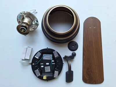 Hampton Bay Hawkins 44 in Tarnished Bronze Finish ceiling fan parts only 122855 - Image 1 of 4