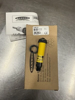 New Banner S186ELDQ 36393 Photoelectric Sensor Laser Emitter - Image 1 of 4