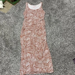 Isabel Maternity Ruched Long Printed Maxi Dress Size S - Picture 1 of 9